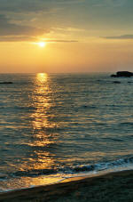 Insel Ischia. Sonnenuntergang