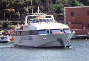 Insel Ischia. Motorboot